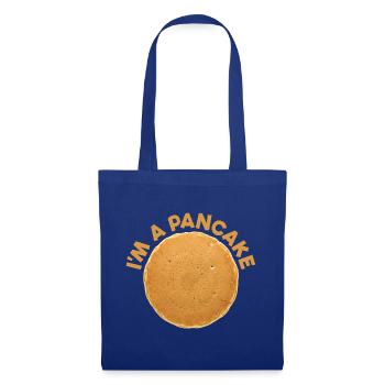 Je suis un déguisé de pancake Petit-déjeuner Halloween - Sac en tissu - bleu royal - Devant