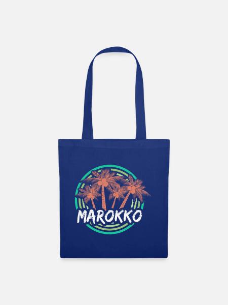 Ferien Marokko - Stoffbeutel - Royalblau