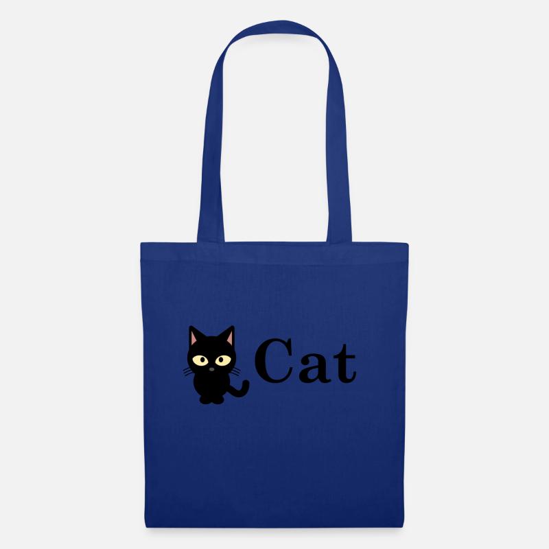 chat chat miaou - Sac en tissu - bleu royal