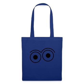 Yeux ouverts (2) - Sac en tissu - bleu royal - Devant