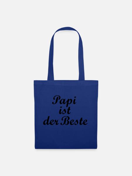 Daddy is the Best Baby Birth Kid Gift - Tote Bag - royal blue