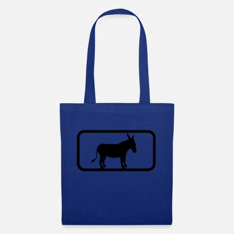 button sport logo cool esel pferd pony klein packe - Stoffbeutel - Royalblau