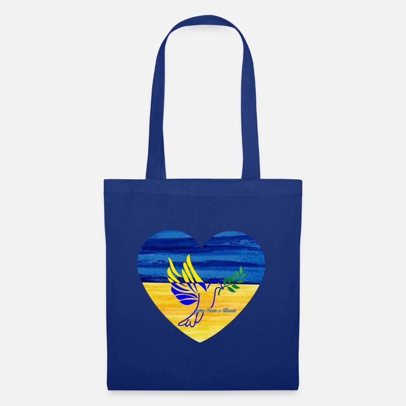 give Peace a chance for Ukraine - Stoffbeutel - Royalblau