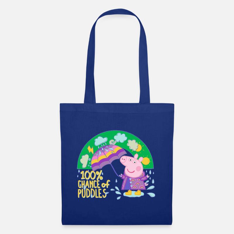 Peppa Wutz Matschepampe Matschepfütze - Stoffbeutel - Royalblau