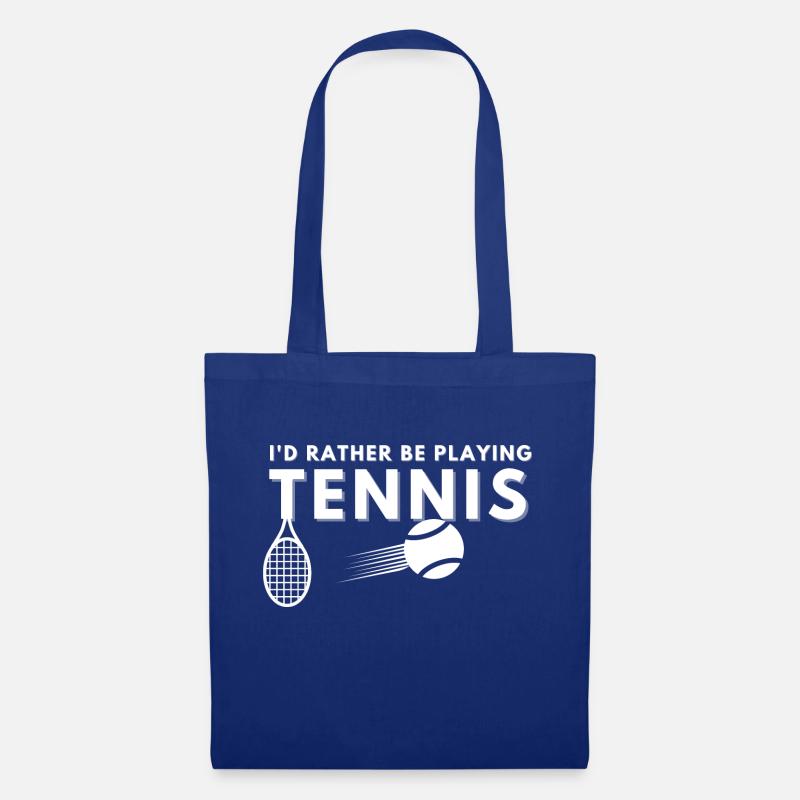 I'd rather be playing Tennis - Stoffbeutel - Royalblau