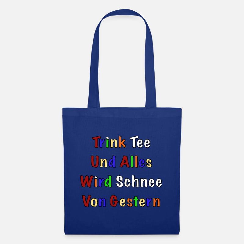 TRINK TEE - Stoffbeutel - Royalblau