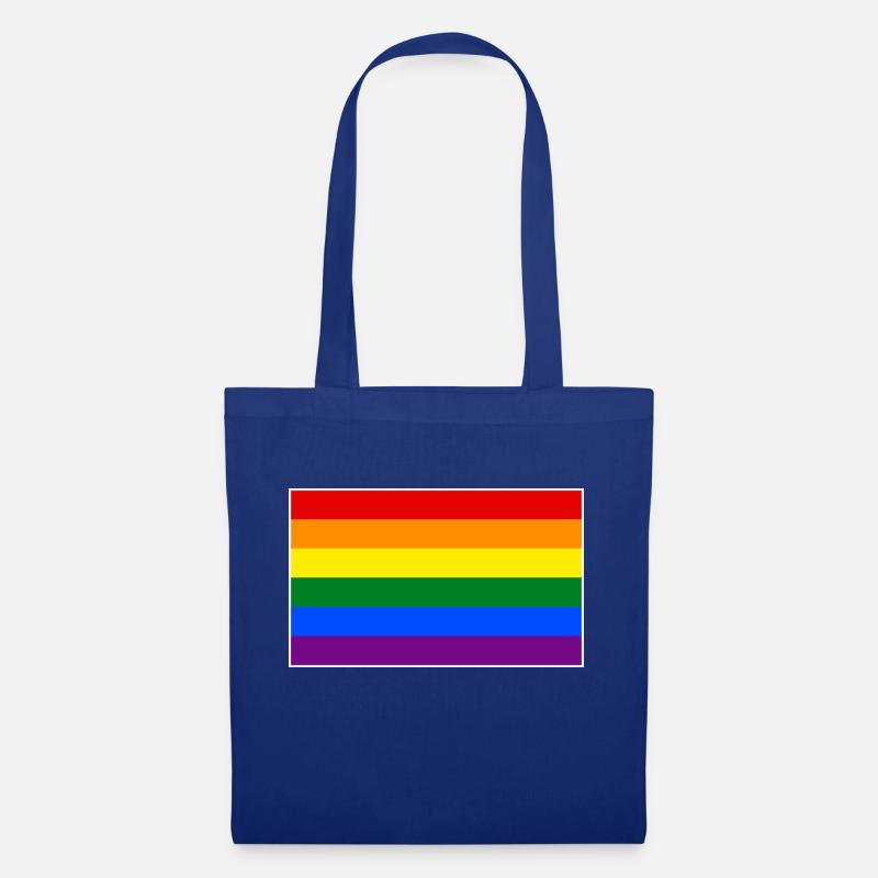 Regenbogenflagge - Stoffbeutel - Royalblau