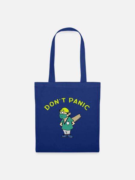 Don-t_panic-la_tronconneuse - Stoffbeutel - Royalblau