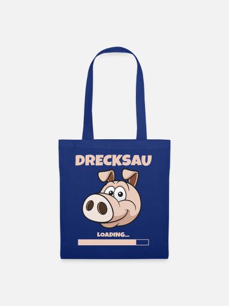DRECKSAU - LOADING - Stoffbeutel - Royalblau