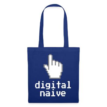 Digital naive - Stoffbeutel - Royalblau - Vorne