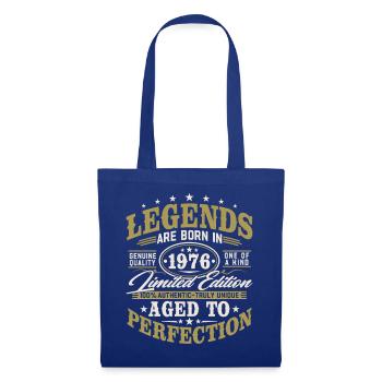 1976 Jahrgang Vintage Geburtstag Geschenk Retro - Stoffbeutel - Royalblau - Vorne