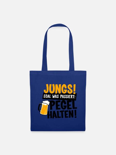 Jungs Pegel halten Party - Stoffbeutel - Royalblau