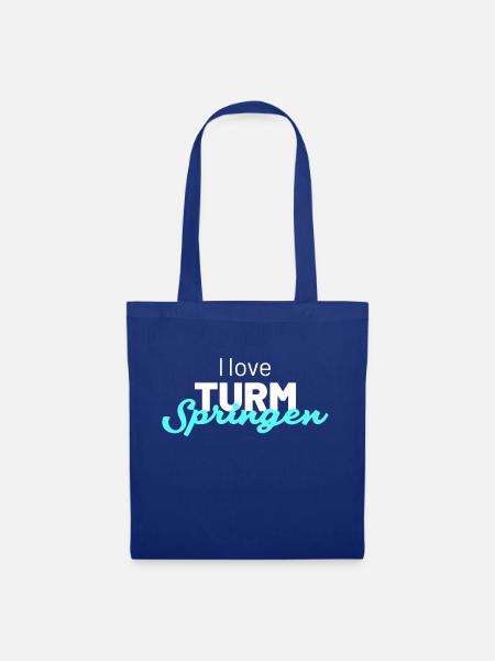 i love turmspringen - Stoffbeutel - Royalblau