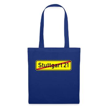 Stuttgart 21 - Tote Bag - royal blue - Front