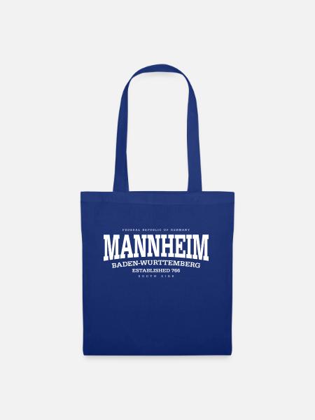 Mannheim (white Edt. '13) - Stoffbeutel - Royalblau