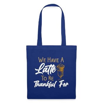 Mindset Friendly Advice Thankful Coffee Latte Insp - Tote Bag - royal blue - Front