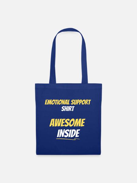 Emotionale Unterstützung Awesome Inside - Stoffbeutel - Royalblau