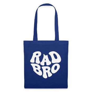 Rad Brother - Cœur Rétro (Couleur personnalisée) - Sac en tissu - bleu royal - Devant