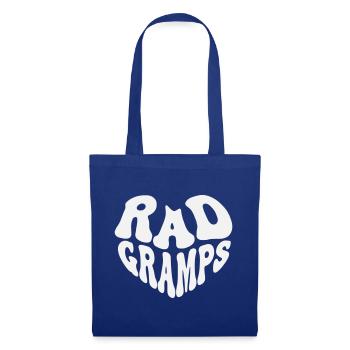 Rad Grandad - Vintage Heart (Custom Color) - Tote Bag - royal blue - Front