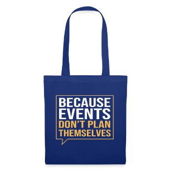Event Planer - Stoffbeutel - Royalblau - Vorne