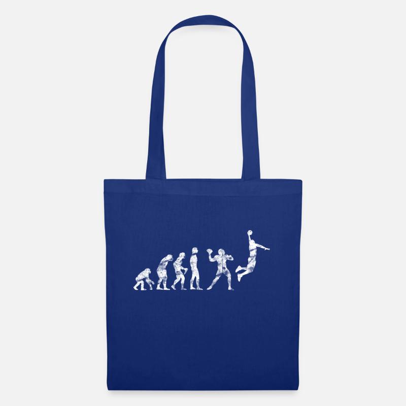Basketball Evolution Football Dunk Vintage Look - Stoffbeutel - Royalblau