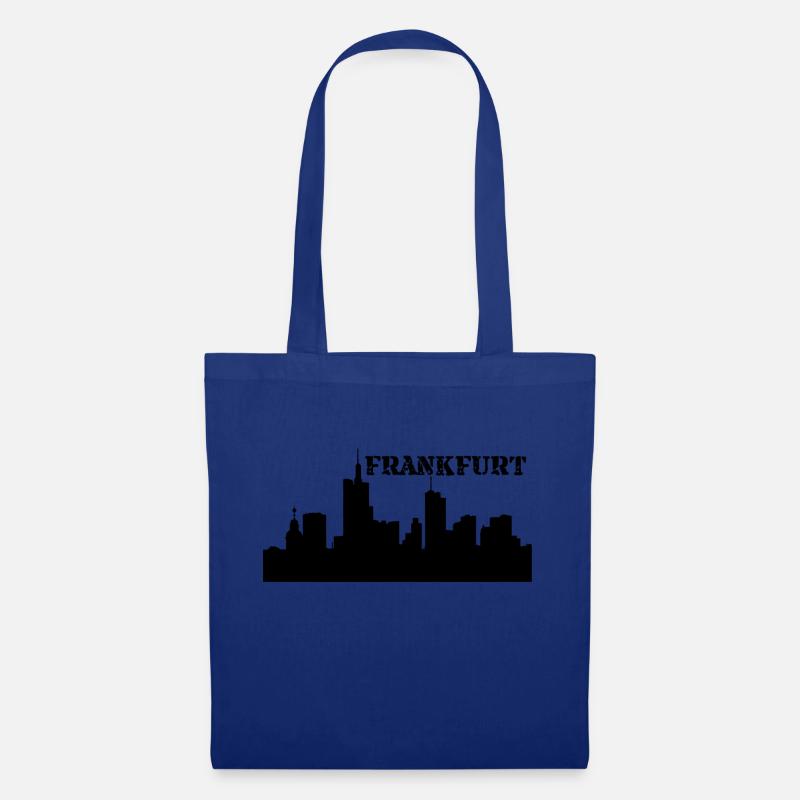 Frankfurt - Skyline - Stoffbeutel - Royalblau