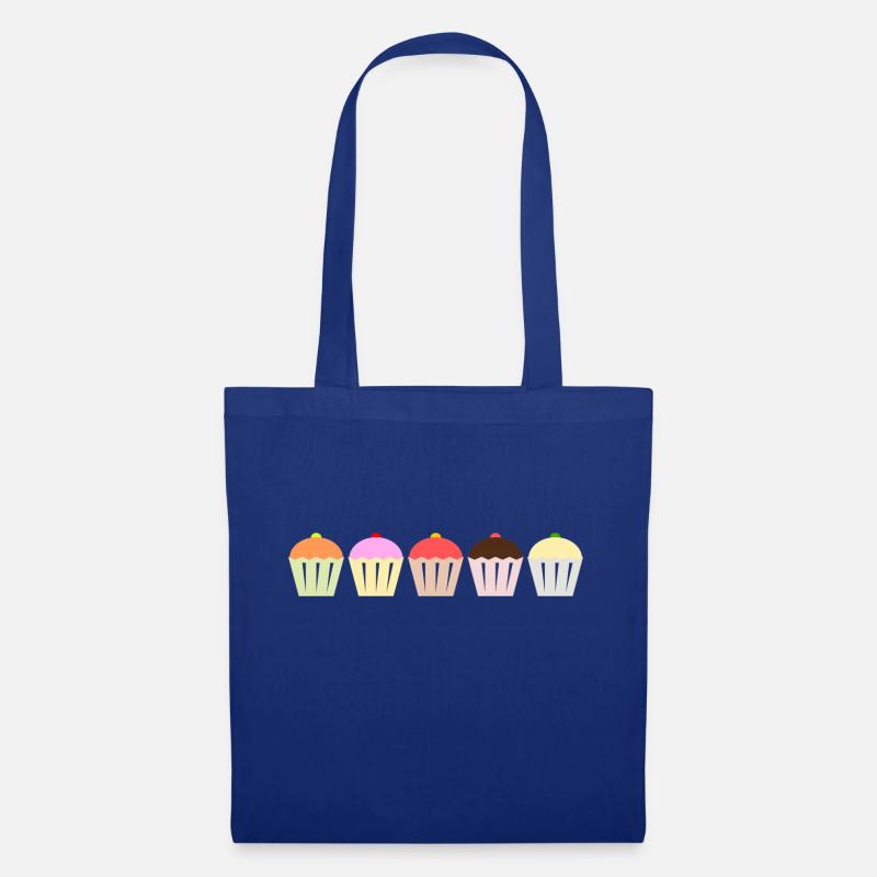 Cupcakes - Stoffbeutel - Royalblau