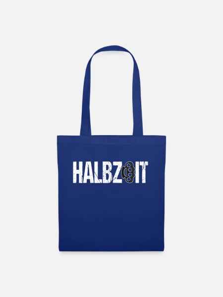 Halbzeit Schlagring - Stoffbeutel - Royalblau