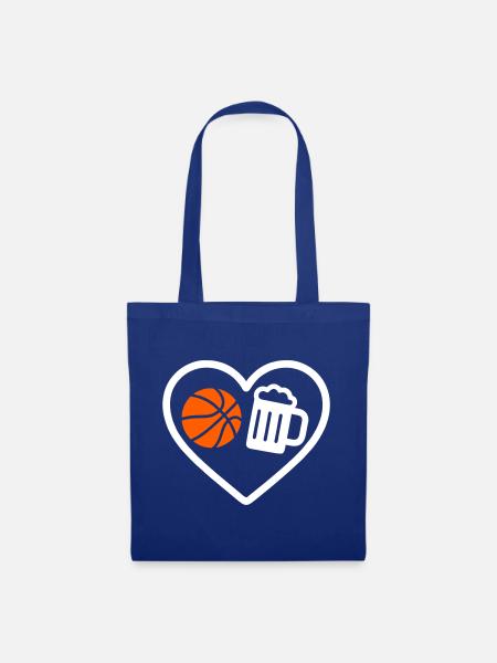 Heart Basketballbier - Stoffbeutel - Royalblau
