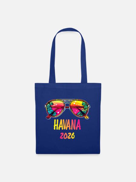 Havana 2026 Sonnenbrillen-Design - Stoffbeutel - Royalblau