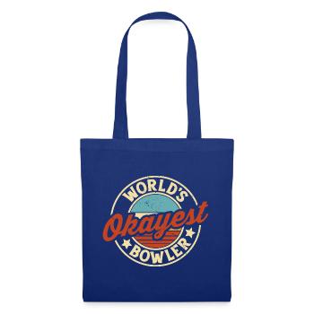 Der beste Bowler der Welt Lustiges Bowling - Stoffbeutel - Royalblau - Vorne
