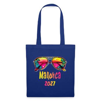 Mallorca 2027 Sonnenbrillen-Design - Stoffbeutel - Royalblau - Vorne