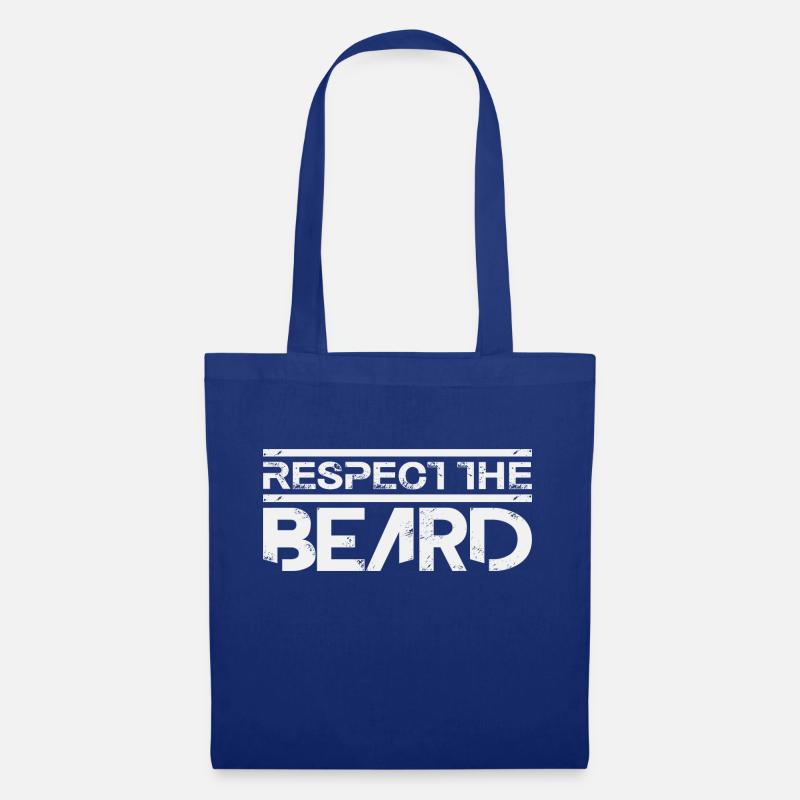 Respect the Beard - Stoffbeutel - Royalblau
