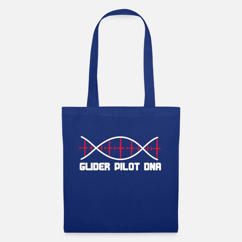 dna segelflieger text - Stoffbeutel - Royalblau