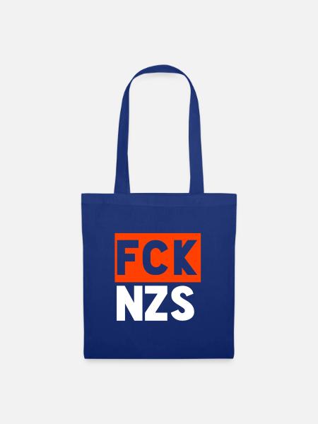 Fuck Nazis - Stoffbeutel - Royalblau