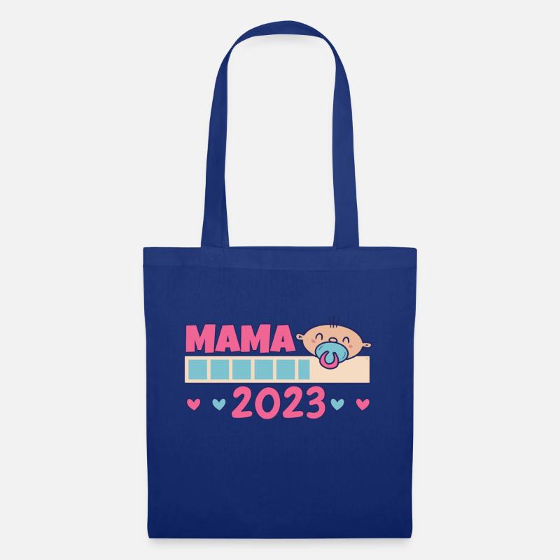 Werdende Mama 2023 - Stoffbeutel - Royalblau
