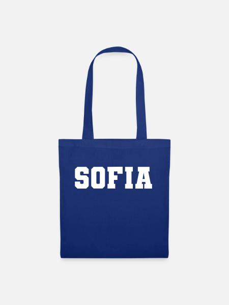 Name - Sofia - Stoffbeutel - Royalblau
