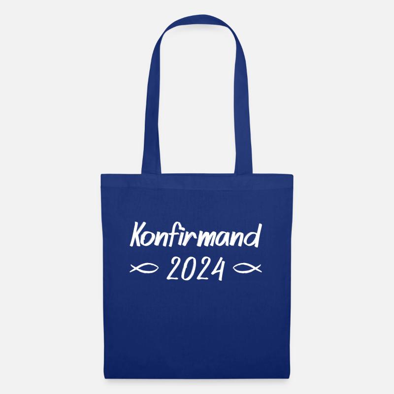 Konfirmand 2024 - Stoffbeutel - Royalblau
