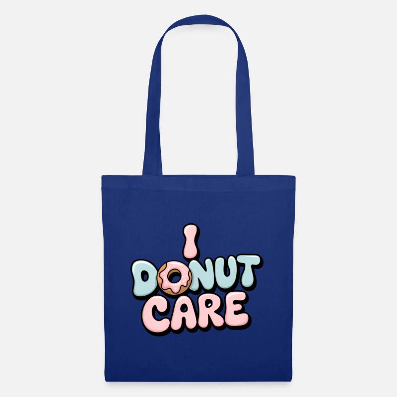 I Donut-Pflege - Stoffbeutel - Royalblau
