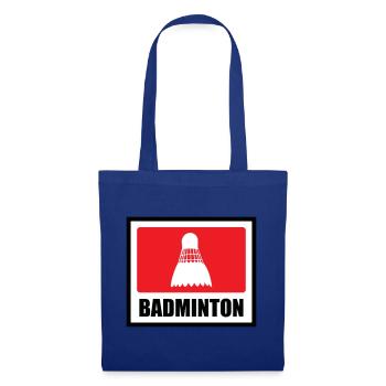 Badminton - Sport - Racket - Tote Bag - royal blue - Front