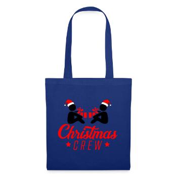 Weihnachts Crew Script Logo - Stoffbeutel - Royalblau - Vorne