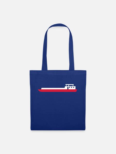 Frachter, 2fb - Stoffbeutel - Royalblau