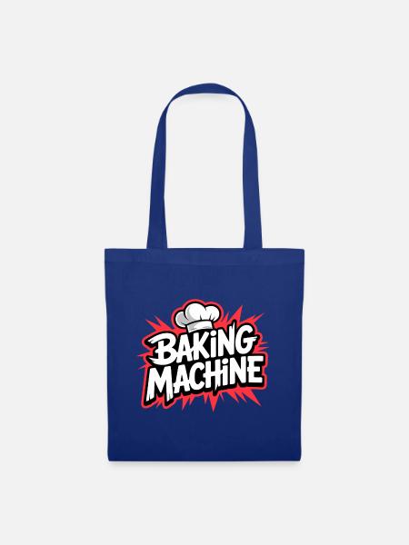 Baking Machine Fun - Stoffbeutel - Royalblau