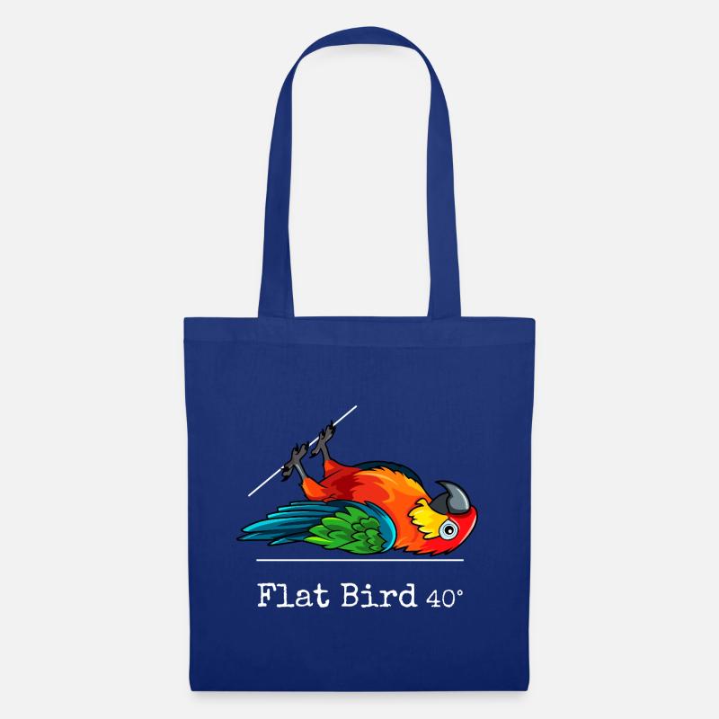 Flat Bird at 40 degrees - Stoffbeutel - Royalblau
