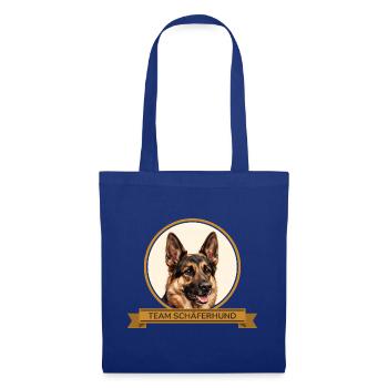 Team Schäferhund - Stoffbeutel - Royalblau - Vorne