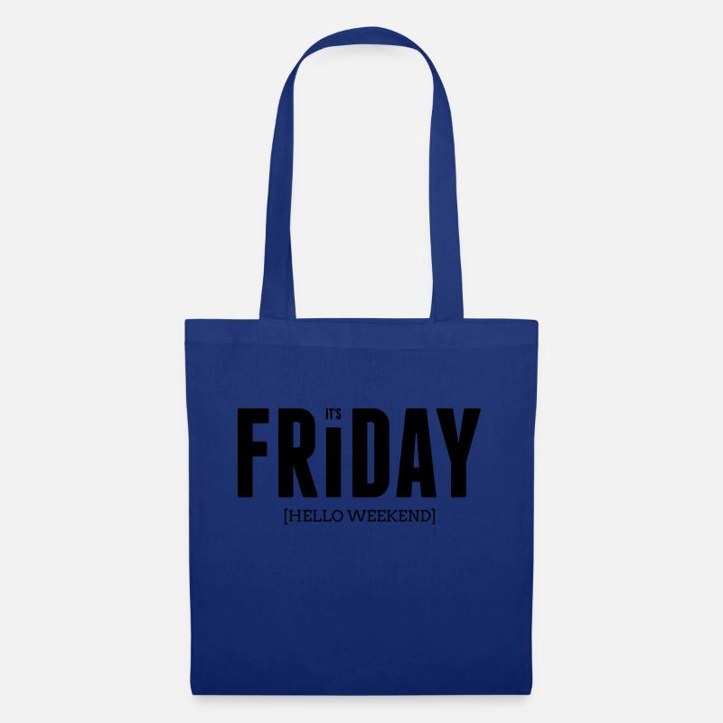 Its friday - Stoffbeutel - Royalblau