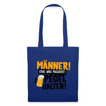 Männer Pegel halten - Stoffbeutel - Royalblau - Vorne