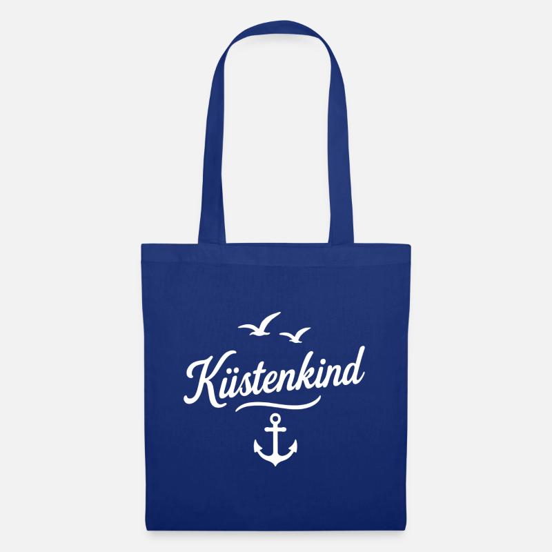 Küstenkind - Stoffbeutel - Royalblau