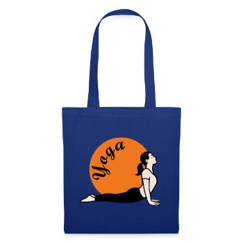 Yoga Amour - Sac en tissu - bleu royal - Devant