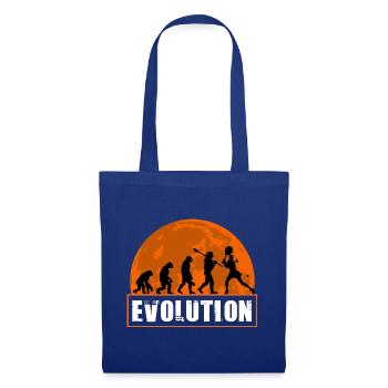 Entwicklung der Tennisspieler-Vintage-Silhouette - Stoffbeutel - Royalblau - Vorne